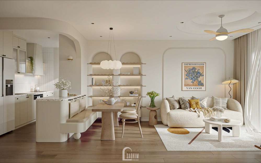 Thiết Kế Căn Hộ Chung Cư Le Grand Jardin Phong Cách Korea Chic